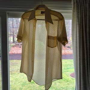 Escalate original 70s polyester button down